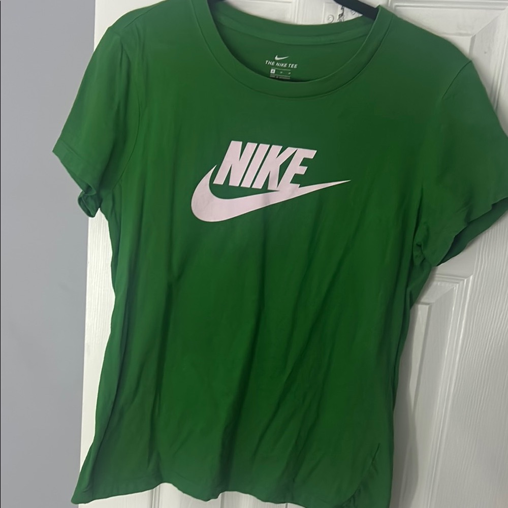Nike Green Short Sleeve Tee with White Logo